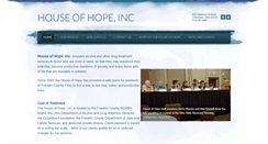 Desktop Screenshot of houseofhope-inc.org