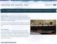 Tablet Screenshot of houseofhope-inc.org